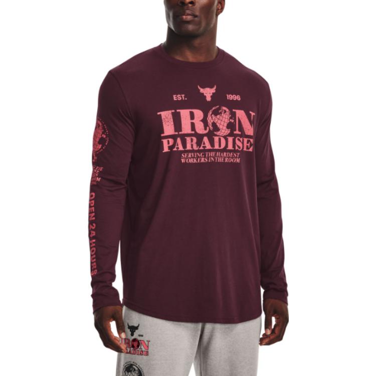 Under Armour FW22 T Shirt Men's Burgundy 1373762-600