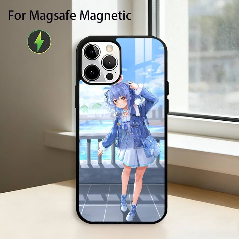 Holo U-Usada Pekora Phone Case For iPhone17,16,15,14,13,12,11 Plus,Pro Magnetic with Magsafe Wireless Charging