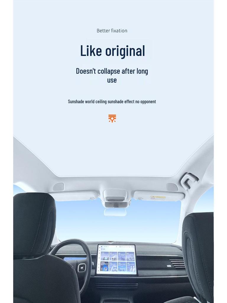 XPeng 23 G6 Sunroof Ice Crystal Sunshade: Heat Insulation, Sun Protection, Privacy Shield, Opaque