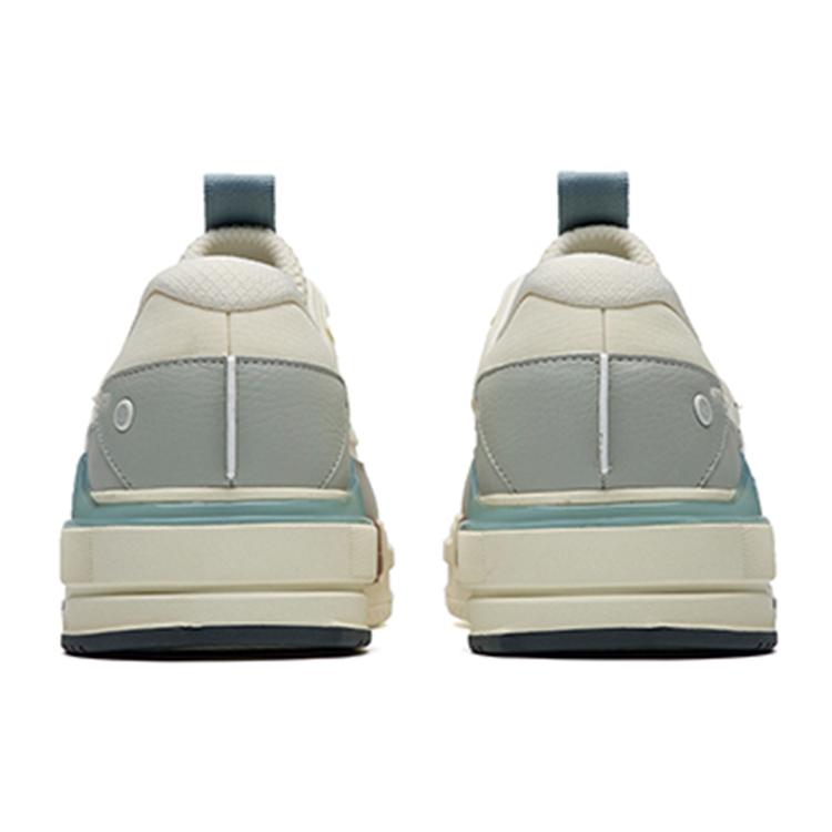 New Anta Life Collection Lightweight And Breathable Low Top Skateboard Shoes Men's White Gray 912238066-4