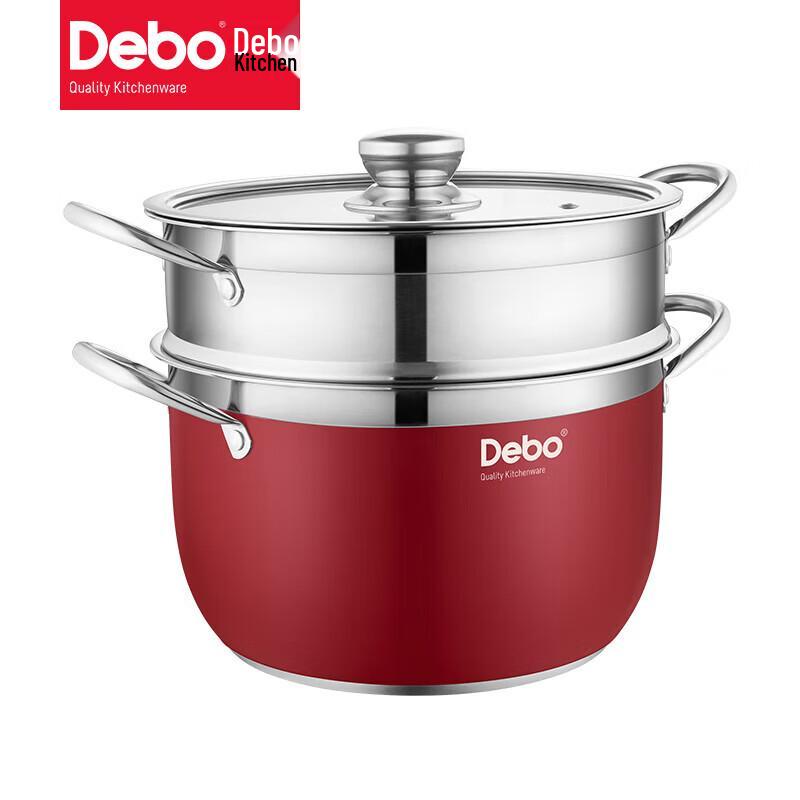 Deppol Raphael 26cm Double-Layer Stainless Steel Steamer Pot