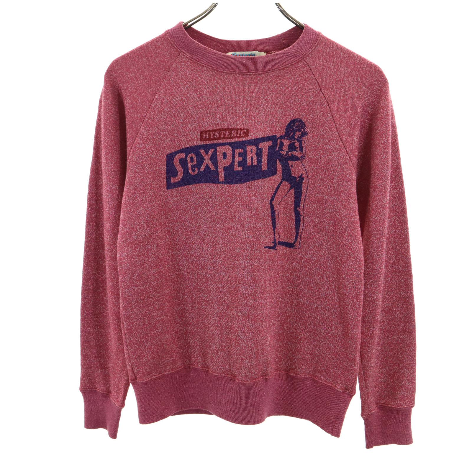 

HYSTERIC made in Japan Print Long sleeve trainer F pink Women Used