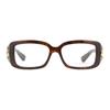 Gucci Side logo rectangular optical frame women's green Green 53 basic packaging - dust bag + glasses case (random color)
