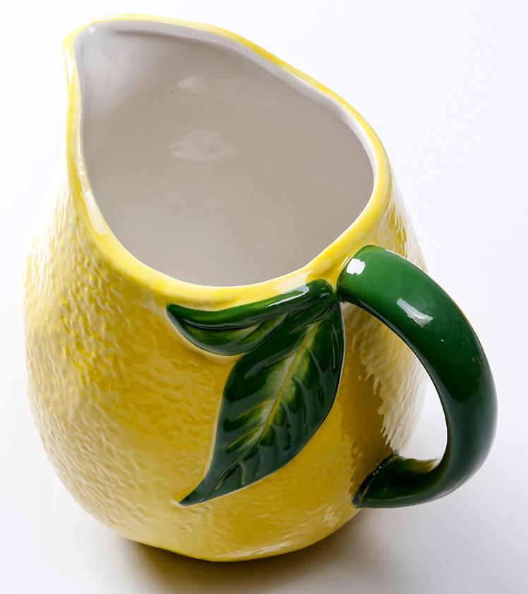 Creative Hand-painted Relief Lemon Ceramic Plates, Soup Bowls, Fish Plates, Dessert Plates, Storage Jars, Irregular Tableware