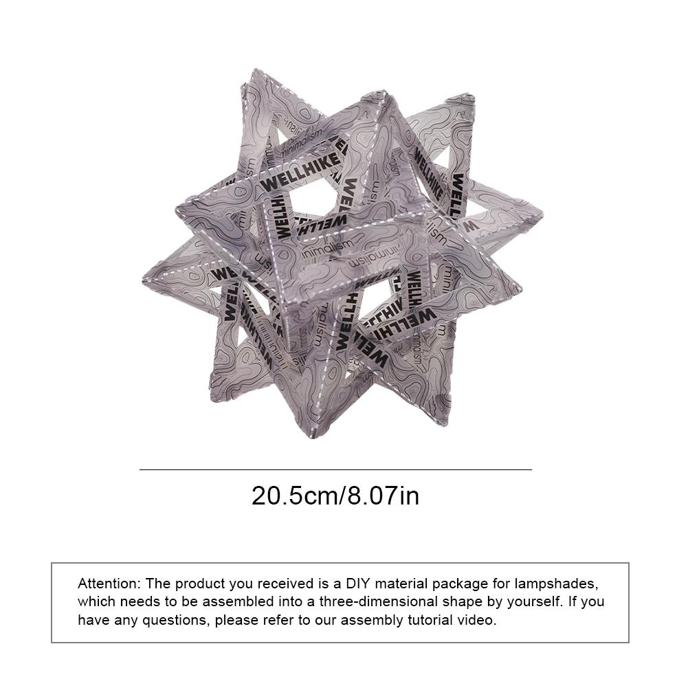 DIY Outdoor Star Camping Light Shade Wear-Resistant Atmosphere Lampshade Decorative Lampshade for 38explore Lights