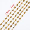 1m Stainless Steel Powdered Chain Jewelry Making Colorful Enamel Chains Bulk for DIY Bracelet Necklace Jewelry Chains Findings