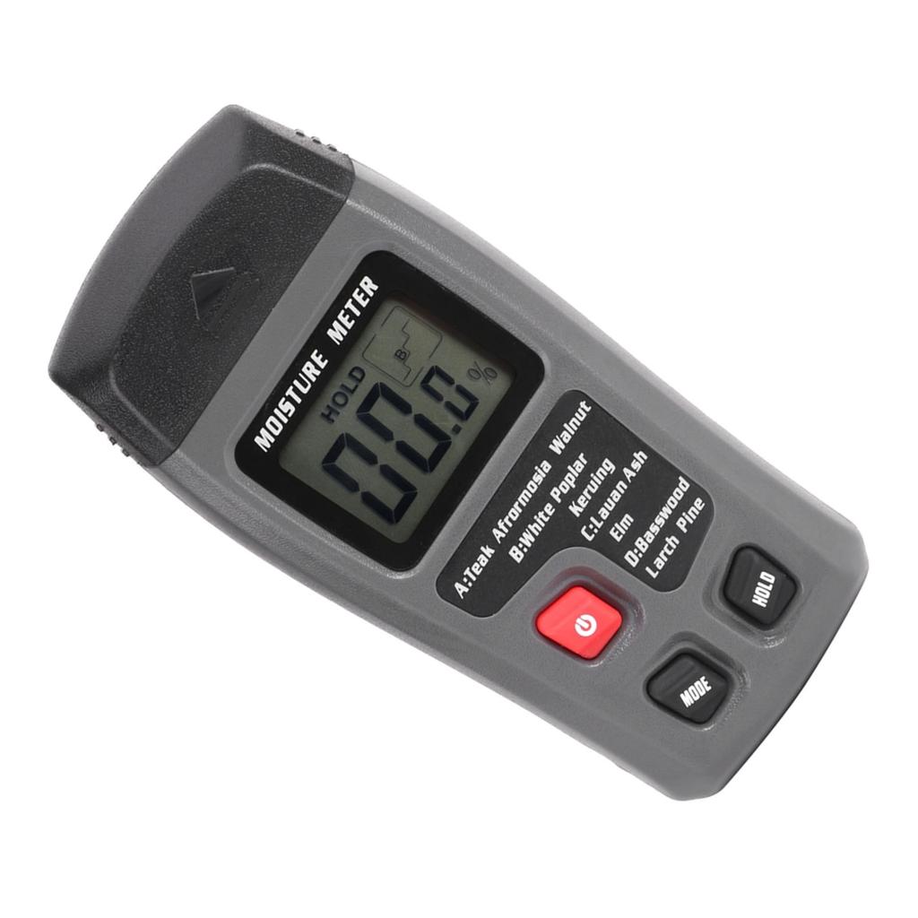 Digital Wood Moisture Meter, Handheld LCD Moisture Tester Detector with 2 Test Probe Pens Wood Moisture Tester Hygrometer Wood Moisture