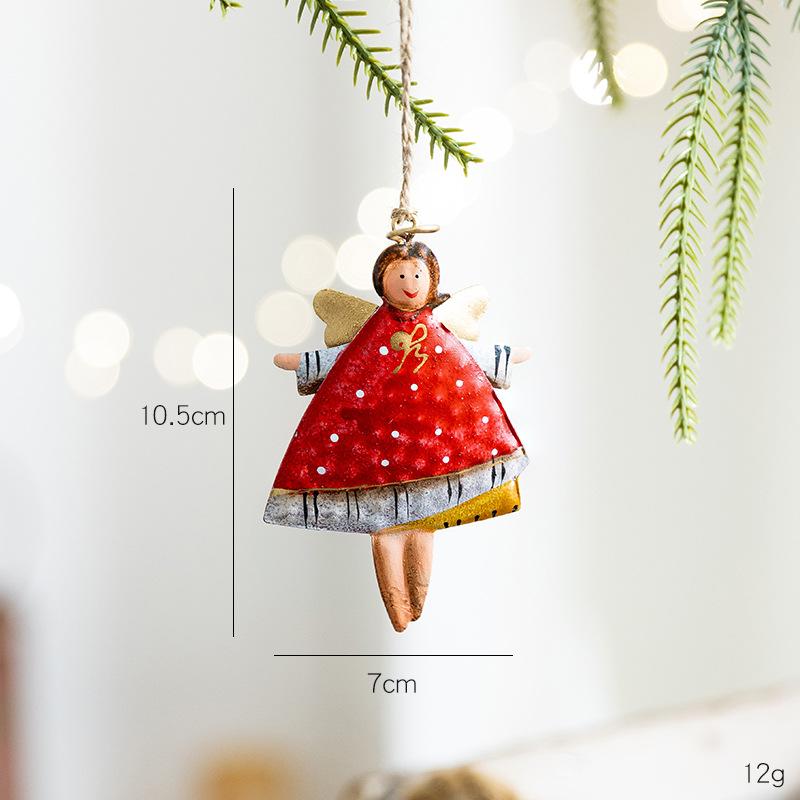 Frohes Neues Jahr Harz Vintage Weihnachten Bemalte Ornamente Schneeflocke Herz Stern Baumhänger Dekor für Heimdekorationen