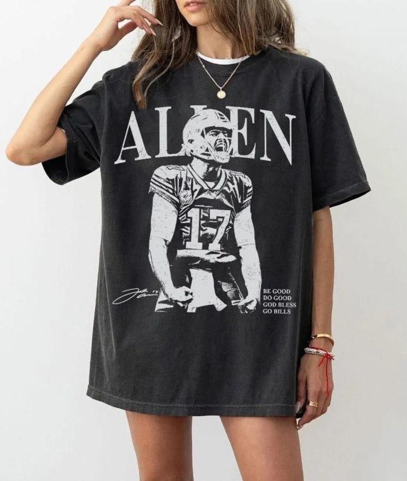 

Josh Allen Football T-shirt, Retro Josh Allen T-shirt, Josh Allen Fan T-shirt XL
