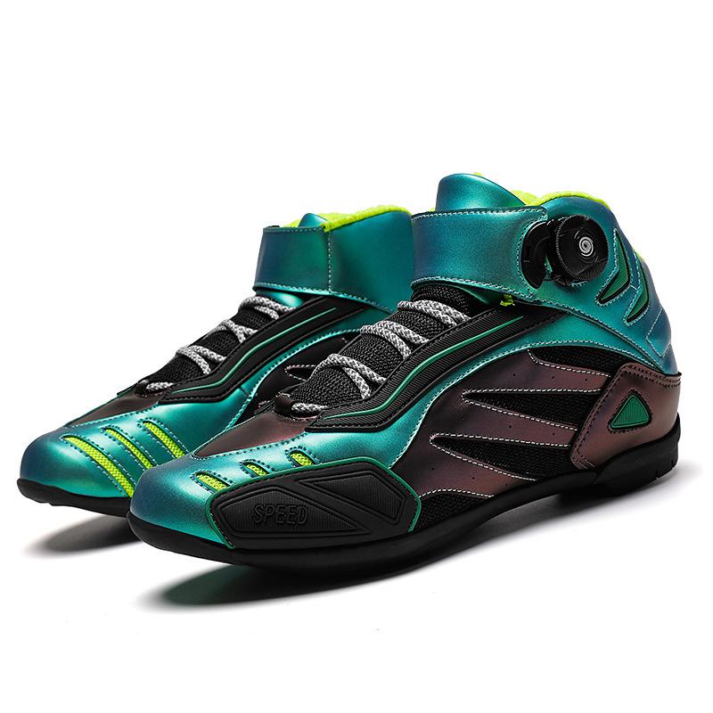 Motorcycle riding shoes Men's four-season off-road locomotive boots Racing short boots Summer motorcycle travel equipment