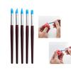 5 Pièces Stylos Pinceaux en Silicone Résine pour Façonnage Dentaire Outil pour Dents en Porcelaine Pinceaux pour Art des Ongles Stylo Argile Céramique Outils de Sculpture Modélisation Diy