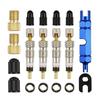 Valve Core & Stem Cap Wrench Set for Mountain/Road Bikes - Compatible with French & American Valves