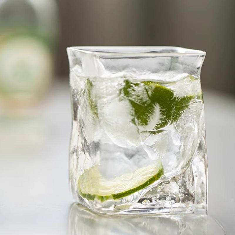 Delicacy Ocean Wave Shot Cup, Fashion, Simplicity, Home, Handwork, Creative Whiskey, Transparent Crystal Glass Cup, shot glass