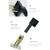 Internal Door Door Handle Lock with Lock Bathroom Bedroom Door Door Lever Lock Cylinder/Latch Aluminum Alloy
