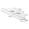 Yamazaki Plasterboard Tweezers and Wood Screws To Make Holes Less Wall Corner Circulator Rack Suitable for Plasterboard X X Corner 10147 (Yamazaki)