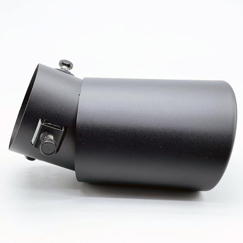 LEXOR Muffler Cutter, Single, Downward, Tune, General, Flip-up, Matte Black, Mini Car, Stainless Steel, Large Diameter, Aero Parts, Dress Up