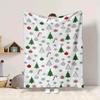 1Pc Christmas Candy Canes Blanket Soft And Comfortable Casual Warm Camping Travel Christmas Halloween Gift M91720