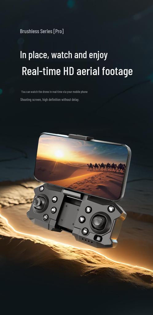 Brushless Optical Flow Positioning Drone with Intelligent Obstacle Avoidance and HD Camera, Long Battery Life, Remote Control Quadcopter.