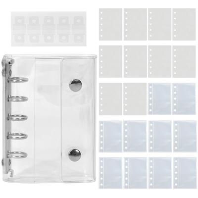 Transparent Sticker M5 Clear Binder with 10 Hard PP Backing Sheets and 10 Compatible with Lightweight and Perfect for Storing Your Favorite Idols and