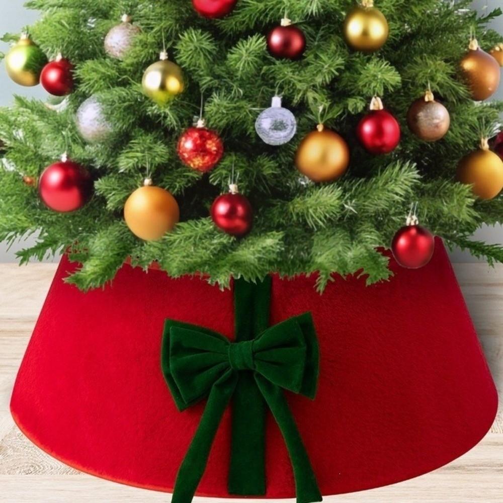 Plush Christmas Tree Base Cover Decorative Xmas Tree Surround Collar Festival Decor