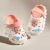 Children, Girls, Girls, Hole Shoes, Cute DIY Removable Shoes with Shoe Flowers Ins Three-dimensional Cute Card