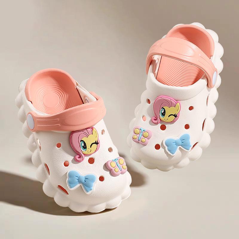 Children, Girls, Girls, Hole Shoes, Cute DIY Removable Shoes with Shoe Flowers Ins Three-dimensional Cute Card