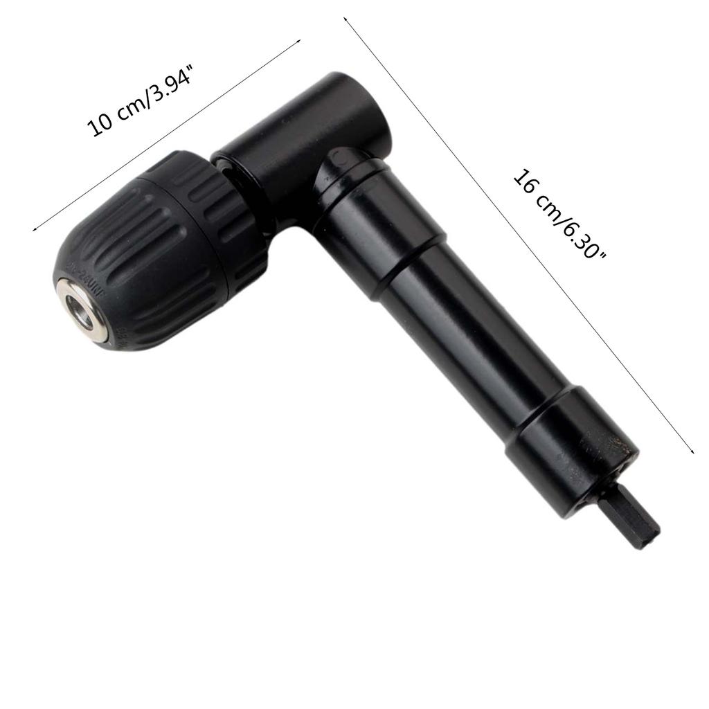 90 Degree Right Angle Electric Drill Keyless Chuck Corner Impact Drill Adapter Right Angle Bend Extension Adapter