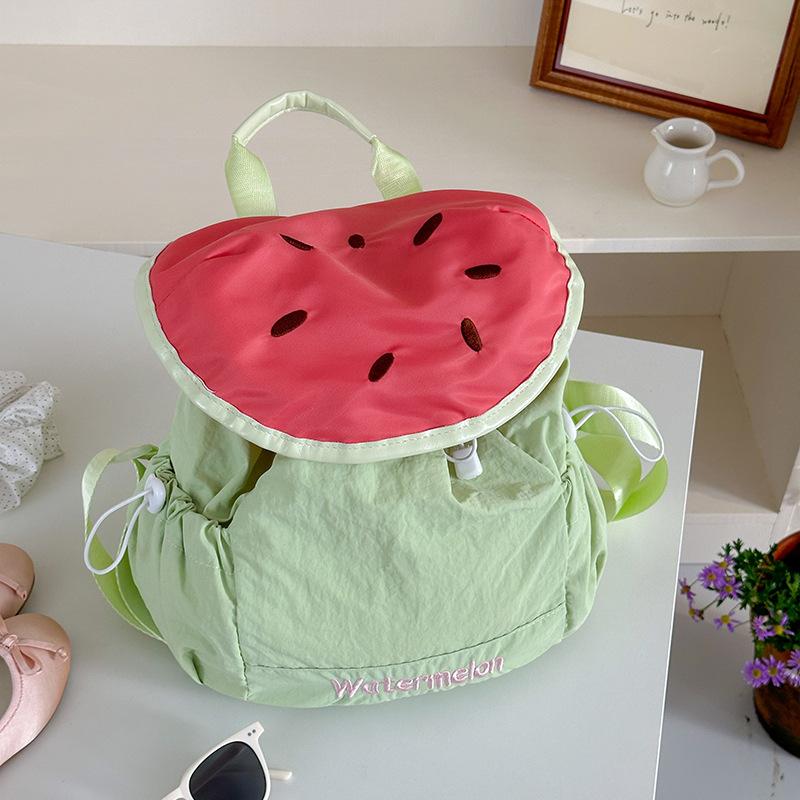 Children's summer contrasting color mini backpack girls new primary school students cute kindergarten schoolbag flow