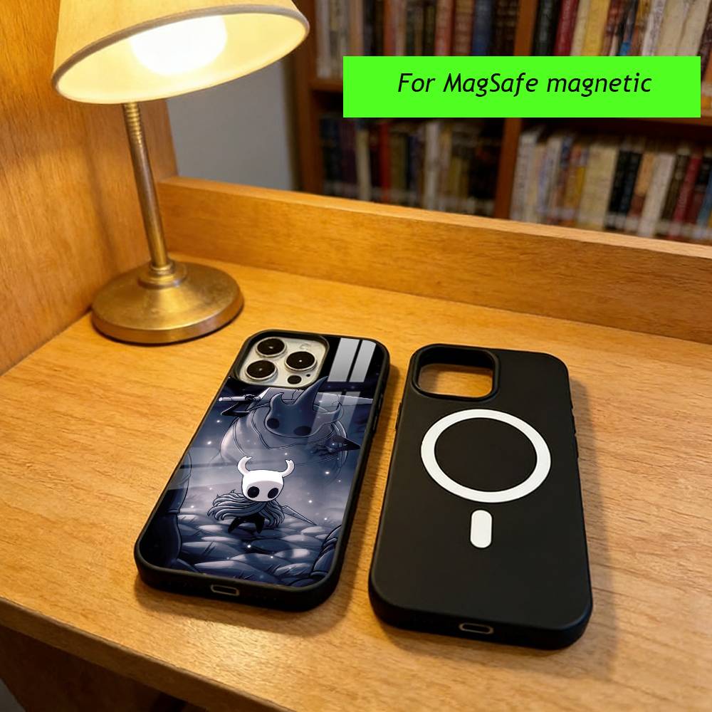Game H-Hollow K-Knight Phone Case For iPhone17,16,15,14,13,12,11 Plus,Pro Magnetic For Magsafe Wireless Charging iPhone11PRO