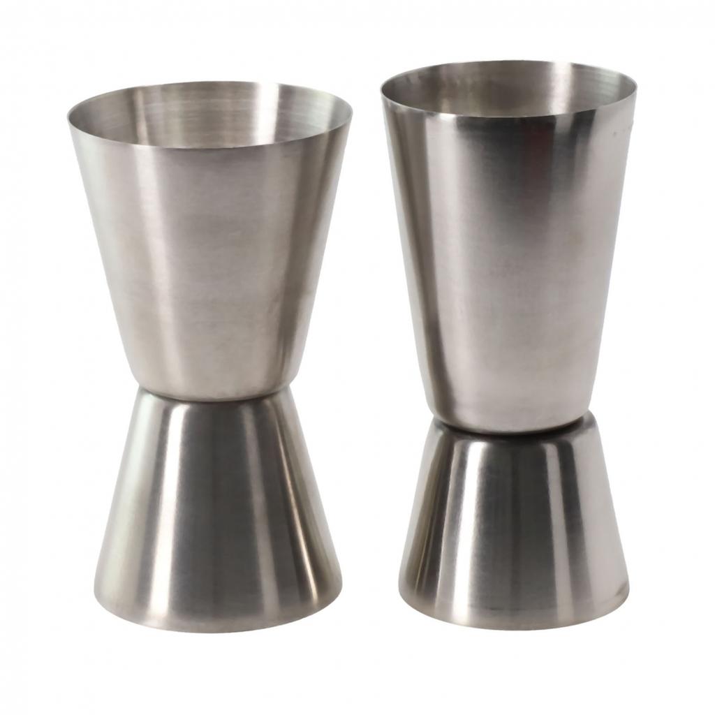 Cocktail Shaker Measure Cup Double Head Design Brand New