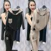 Summer Casual Hooded Set: Slimming Short-Sleeve Top & Long Pants for Middle-Aged Plus Size Women