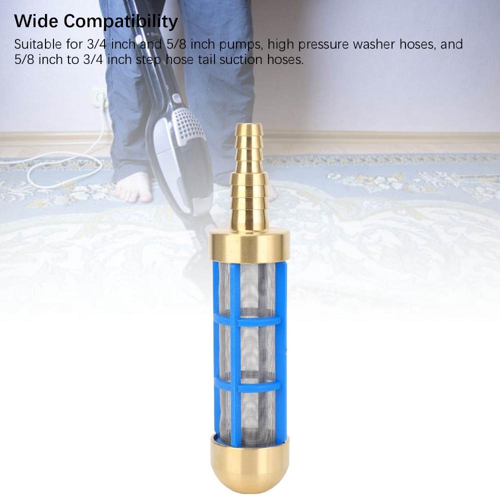 Brass and Stainless Steel Water Suction Strainer Blue and Yellow Pickup Filter