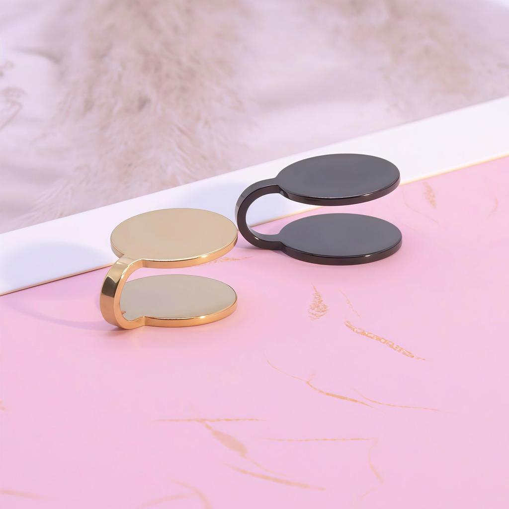 Pince d'oreille créative ronde en acier inoxydable - Boucles d'oreilles DIY sans perçage et accessoires de bijoux