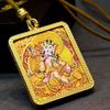 Tibetan Gold-Gilded Alloy Shell Thangka with Eight Guardian Deities & Medicine Buddha