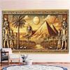 Egyptian-themed party banner, multi-colored ancient Egyptian design background, suitable for indoor and outdoor decoration.