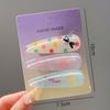 3Pcs/Set Candy Color Hair Bang Clip Summer Hairpin Acrylic Barrette Hair Side Clamp For Girl Hair Accessories