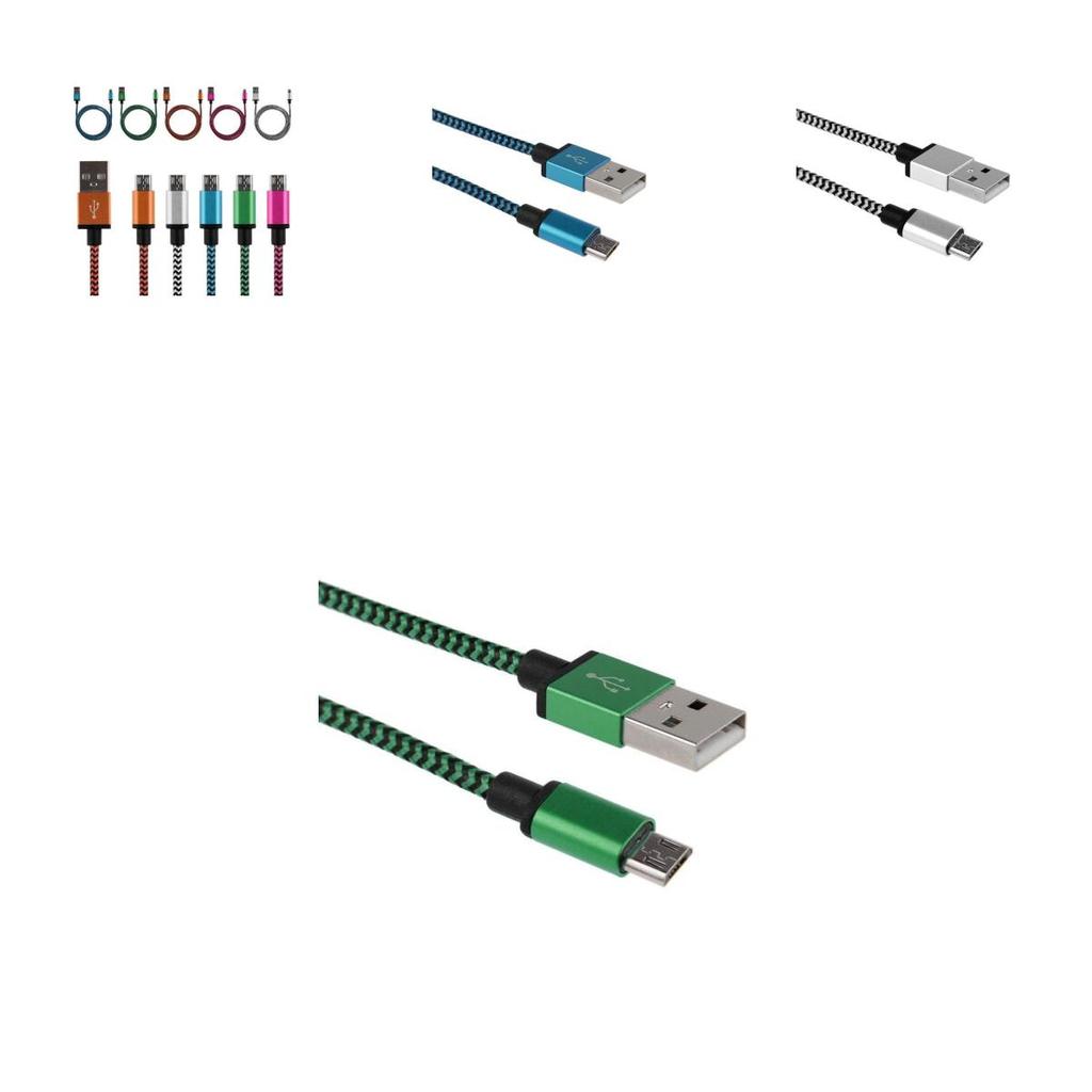 Timeless Design 3/6/10ft Aluminum Braided Micro Usb Data Sync Charger Cable For Your Android Phone