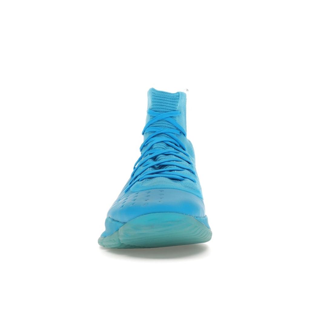 Under Armour Curry 4 Retro Flooded Men Tenisky Modrá Capri Metallic-Gold 1298306-404