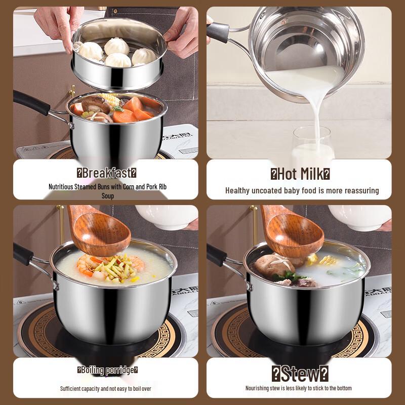 20cm Stainless Steel Multipurpose Pot with Steamer