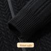 Men's 100% Merino Wool Heavyweight Stand Collar Cardigan Sweater