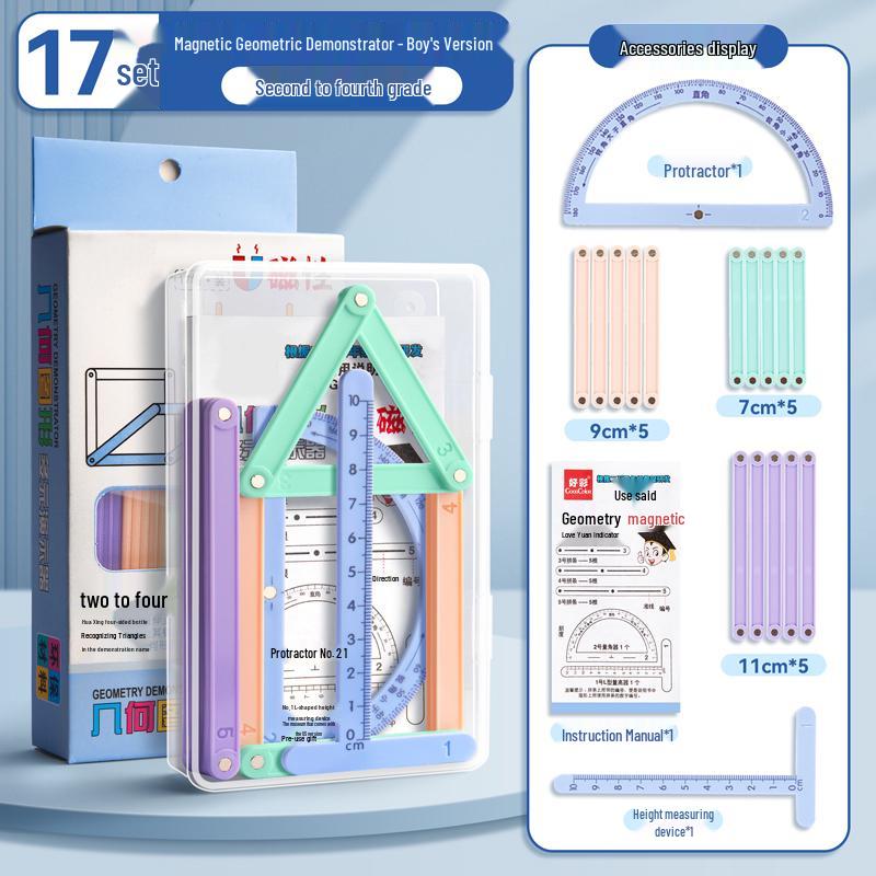 Геометрический магнитный демонстратор для 3-4 класса: Учебное пособие по углам параллелограмма и многоугольника