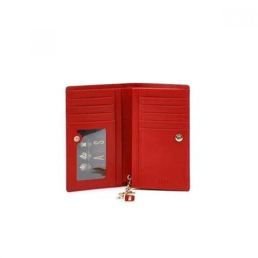 Daks Red Calile Embossed Leather Gold Dd Wallet Dcwa4f260r2