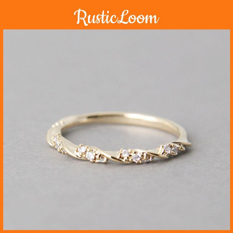 Twist Ring Shape Hand Jewelry Decorative Ornaments Gift Fashion Elegant Simple