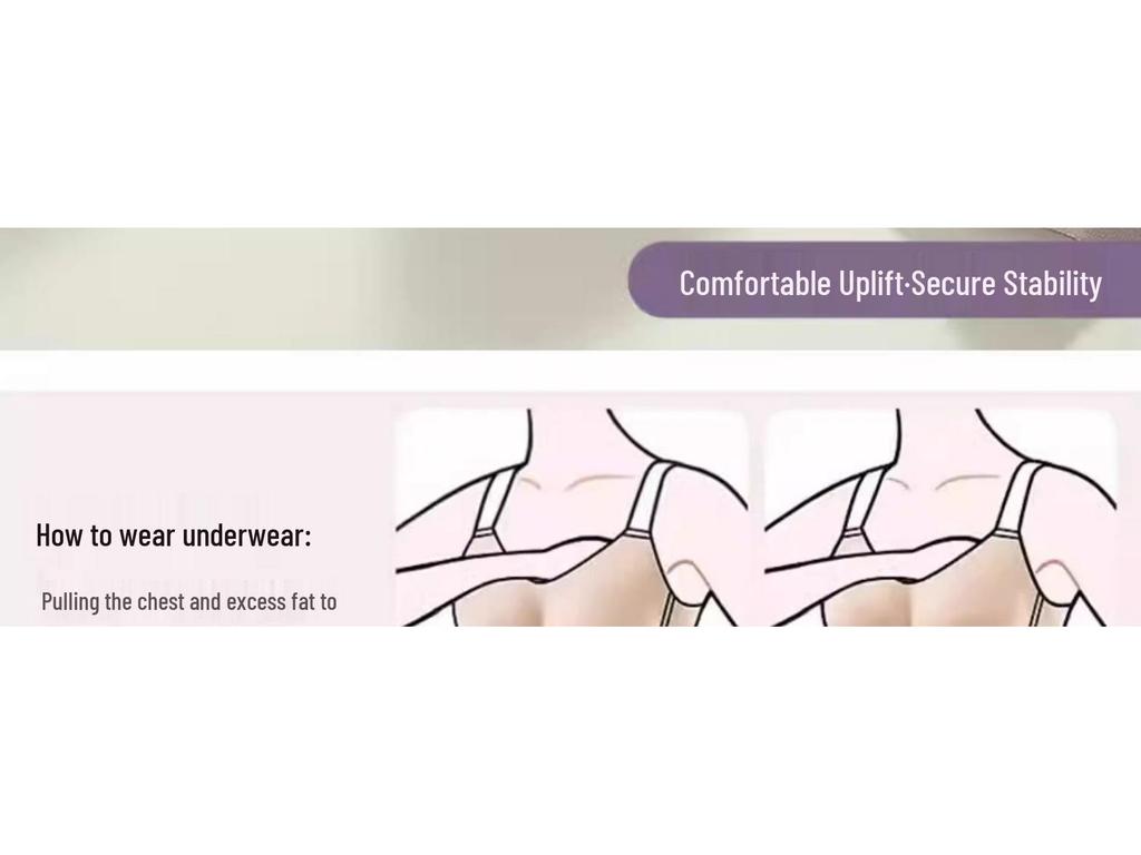 Adjustable Anti-Sagging Shaping Bra for Underarm Fat Reduction and Chest Correction, Plus Size