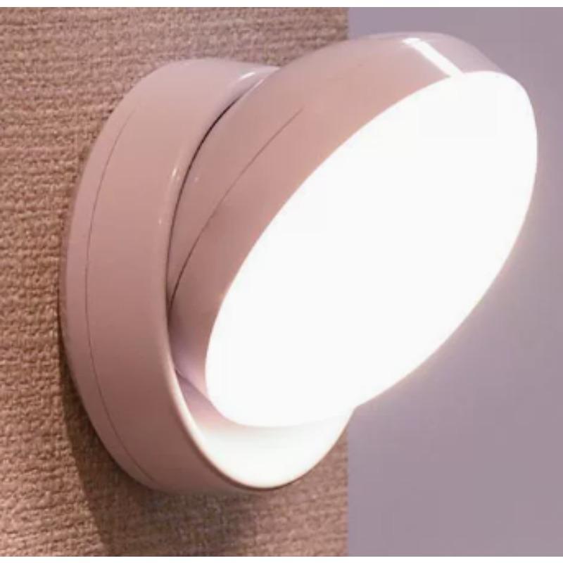 360° Rotatable Motion Sensor LED Night Light USB Rechargeable Wireless Wall Lamp Sound Light Control for Bedroom Corridor Home