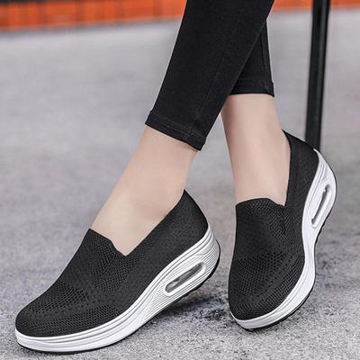 Women's Versatile Rocking Shoes - Fashionable Flat Bottom for Casual, Outdoor & Travel