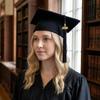 Matte Graduation Cap with 2026 Year Tassel for High School and Bachelor Degree Seniors Academic Ceremony Headwear