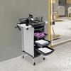 36 * 37 * 85cm Salon Trolley 6-Tier Drawer-Type Multi-Functional Salon Trolley, Hairdressing Shelf with Wheels For Storing Items