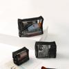 Large Capacity Transparent Makeup Bag Zipper Handheld Makeup Pouch for 3Pcs/Set Girls