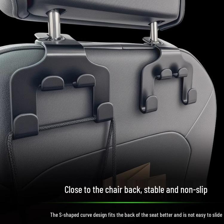 Car Seat Back Hooks Set - Cute, Multifunctional Storage & Decoration for Front Row